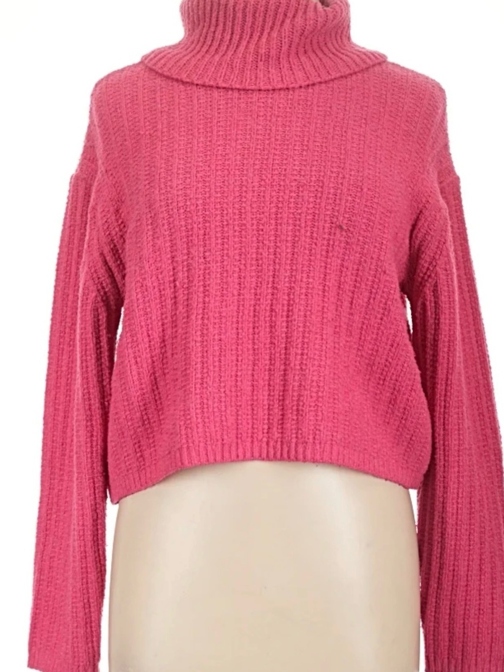 Universal Thread Rose Pink Ribbed Turtleneck Sweater